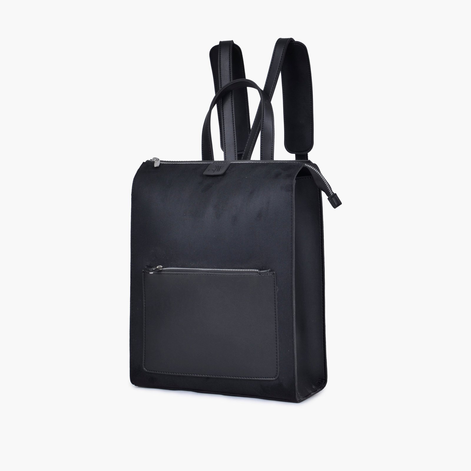 ABP-03-01 Black suede adventure backpack - Image 1