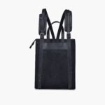 Black suede adventure backpack - Image 3