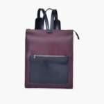 Burgundy and black adventure backpack - Image 2