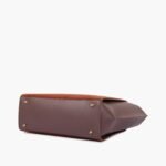 Dark brown suede classic tote bag - Image 10