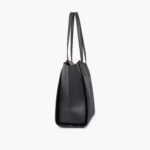 Black suede classic tote bag - Image 6