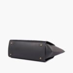 Black suede classic tote bag - Image 9