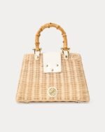Lilly Pulitzer Leena Top Handle Bag - White X Natural - Image 4