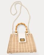 Lilly Pulitzer Leena Top Handle Bag - White X Natural - Image 3
