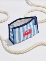 Crab & Rosé Zip Pouch - Image 3