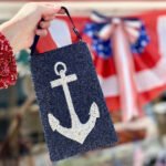 Beaded Club Bag - Anchor Navy - Image 2