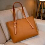 HBGP00048 Light Brown Vintage Tote Bag - HBGP - Image 3