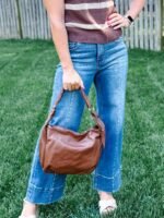 Jakarta Slouchy Shoulder Bag, Chocolate - Image 4