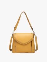 Lorelei Vegan Leather Crossbody, Mustard