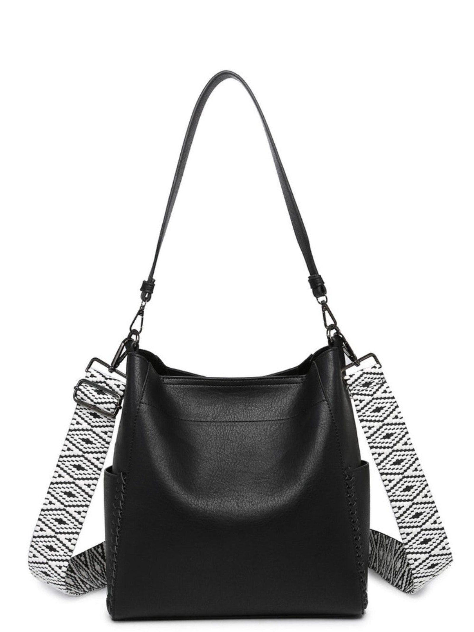 PennyBlack_d7854d95-bc10-476f-9391-0c13ee1fdc06.jpg Penny Bucket Bag, Black - Image 1