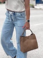 The Tati Satchel, Taupe - Image 2