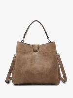 The Tati Satchel, Taupe - Image 3