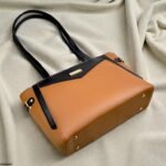 HBGP00067 Verona Contrast Tote Bag Brown - HBGP - Image 3