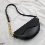 HBGP00073 Aurelia Saddle Armpit Bag Black - Image 2