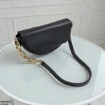 HBGP00073 Aurelia Saddle Armpit Bag Black - Image 4