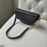 HBGP00073 Aurelia Saddle Armpit Bag Black - Image 3