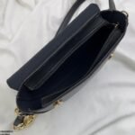 HBGP00073 Aurelia Saddle Armpit Bag Black - Image 5