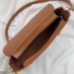 HBGP00075 Aurelia Saddle Armpit Bag Brown - Image 5