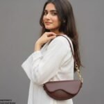 HBGP00072 Aurelia Saddle Armpit Bag Dark Brown