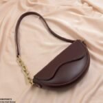 HBGP00072 Aurelia Saddle Armpit Bag Dark Brown - Image 4