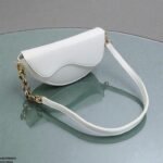 HBGP00074 Aurelia Saddle Armpit Bag White - Image 4