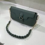 HBGP00069 Willow Strap Jute Armpit Bag Green - HBGP - Image 3