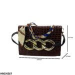 HBGH267 CYG Silk Scarf Linked Chain Bag- HBGH - Image 4