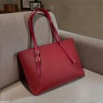 HBGP00050 Maroon Vintage Tote Bag - HBGP - Image 3