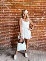 The Tati Satchel, White/Black - Image 2